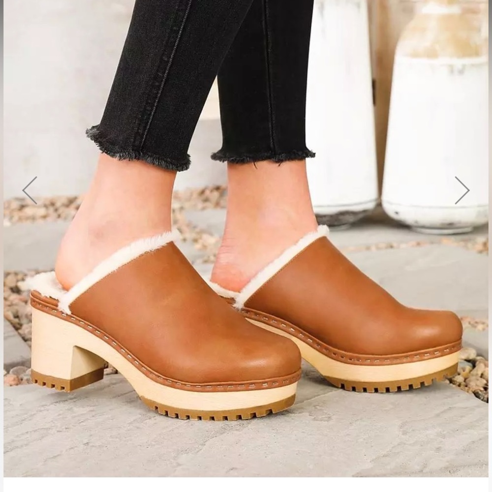 Madden Girl Clogs — Fort Heeled Mule Shoe